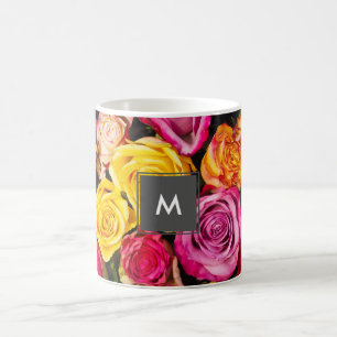 beautiful elegant stylish colourful roses photo coffee mug