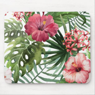 Beautiful & Elegant Tropical Floral Mousepad