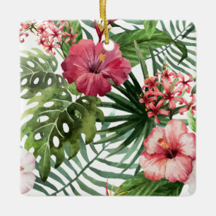 Beautiful & Elegant Tropical Floral   Ornament