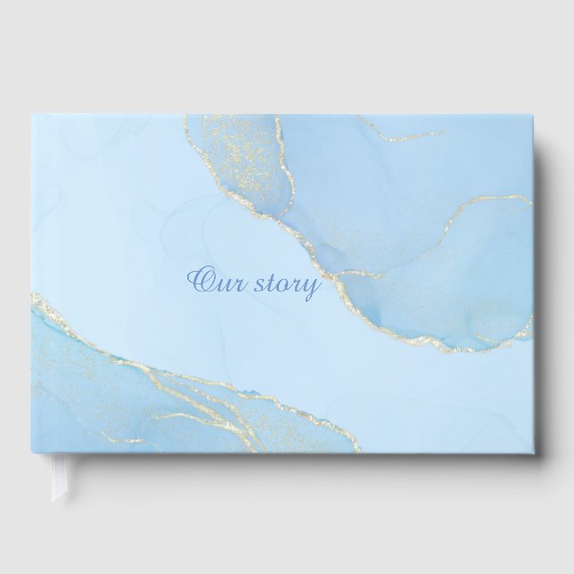 Beautiful elegant wedding Foil Guestbook (Front)