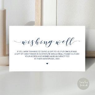 Beautiful Elegant Wedding Wishing Well, Gifts Enclosure Card