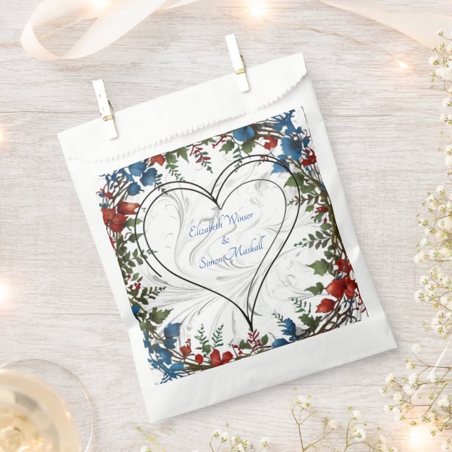 Beautiful,elegant & whimsical wedding themed decor favour bags (Clipped)