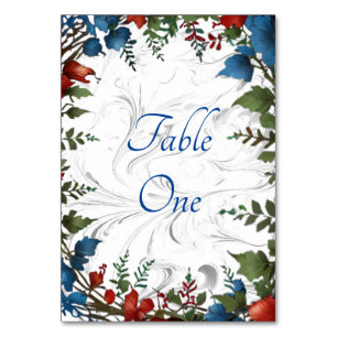 Beautiful,elegant & whimsical wedding themed decor table number