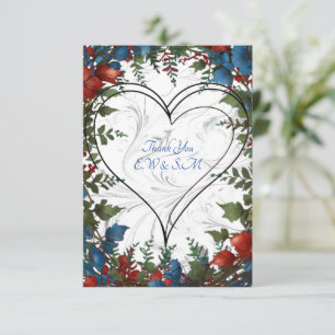 Beautiful,elegant & whimsical wedding themed decor thank you card