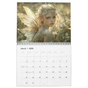 Beautiful Elegant Woodland Fairies Calendar