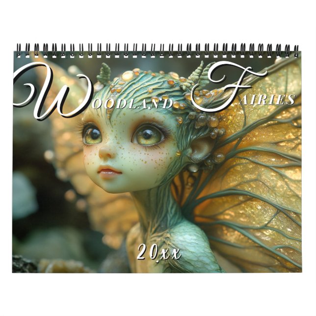 Beautiful Elegant Woodland Fairies  Calendar (Cover)