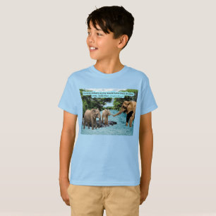 Beautiful Elephant Scripture Luke 6:31 T-Shirt