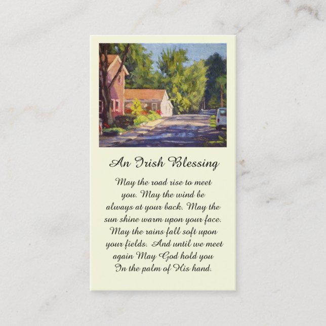 Beautiful Elsah Community Street Scene Business Card (Front)