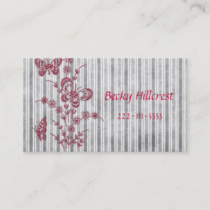 Beautiful embroidery look Business Card Template