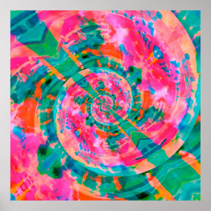 beautiful emotional paint-like illustration abstra poster