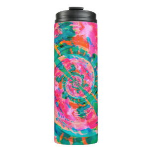 beautiful emotional paint-like illustration abstra thermal tumbler