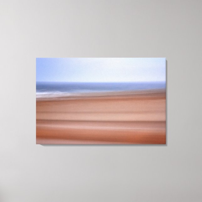 Beautiful Empty Beach Abstract Canvas Art (Front)