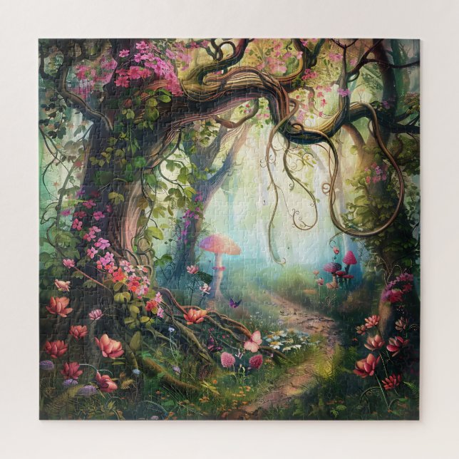 Beautiful Enchanted Forest Jigsaw Puzzle (Vertical)