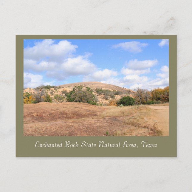 Beautiful Enchanted Rock State Natural Area Postcard (Front)