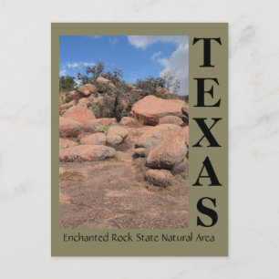 Beautiful Enchanted Rock State Natural Area Postcard