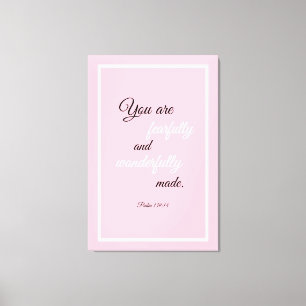 Beautiful Encouraging Scripture Bible Quote Canvas Print