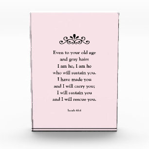 Beautiful Encouraging Scripture Bible Verse Isaiah Photo Block