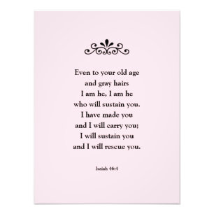 Beautiful Encouraging Scripture Bible Verse Isaiah Photo Print