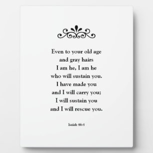 Beautiful Encouraging Scripture Bible Verse Isaiah Plaque