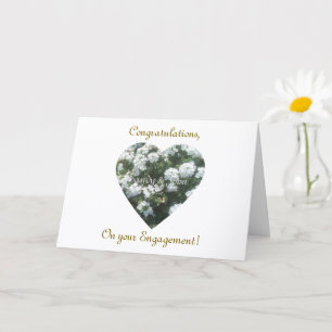 Beautiful Engagement, Folded Greeting Card