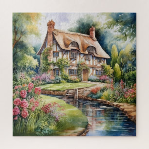 Beautiful English Cottage Jigsaw Puzzle