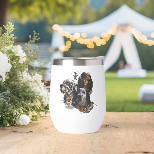 Beautiful English   Setters  ,  Art  (Wedding)