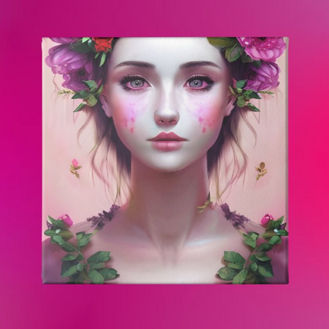 Beautiful Ethereal Enchanted Woman Fantasy Art Canvas Print (Creator Uploaded)