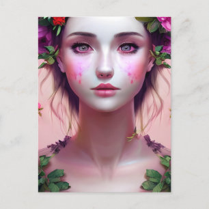 Beautiful Ethereal Woman Fantasy Art Postcard