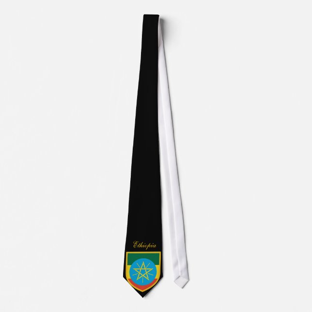 Beautiful Ethiopia Flag Tie (Front)