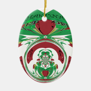 Beautiful Ethiopia Lovely Hakuna Matata I love Hea Ceramic Tree Decoration