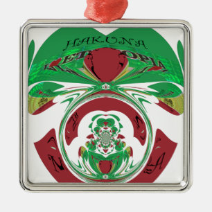 Beautiful Ethiopia Lovely Hakuna Matata I love Hea Metal Tree Decoration