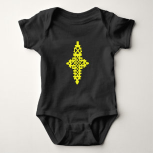 Beautiful Ethiopian Cross Meskel መስቀል የህፃን ልብስ Baby Bodysuit