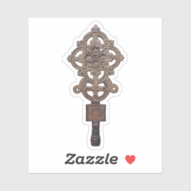 Beautiful Ethiopian Orthodox Christian Cross Vinyl (Sheet)