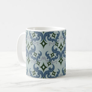 Beautiful ethnic Damascus pattern pointillism Coffee Mug
