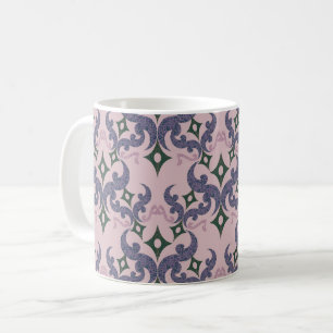Beautiful ethnic Damascus pattern pointillism  Coffee Mug