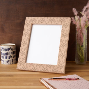 Beautiful ethnic Damascus pattern pointillism Etched Frames