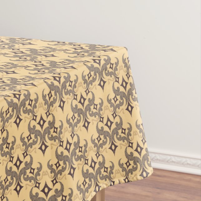 Beautiful ethnic Damascus pattern pointillism Tablecloth (In Situ)
