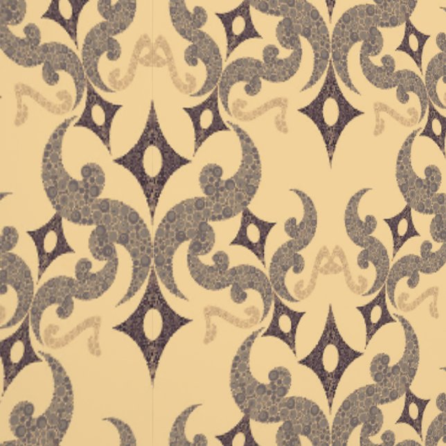 Beautiful ethnic Damascus pattern pointillism Wallpaper (Seam)