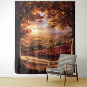 Beautiful Evening Wedding Backdrop Tapestry