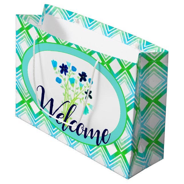Beautiful Event Welcome Gift Bag (Front Angled)