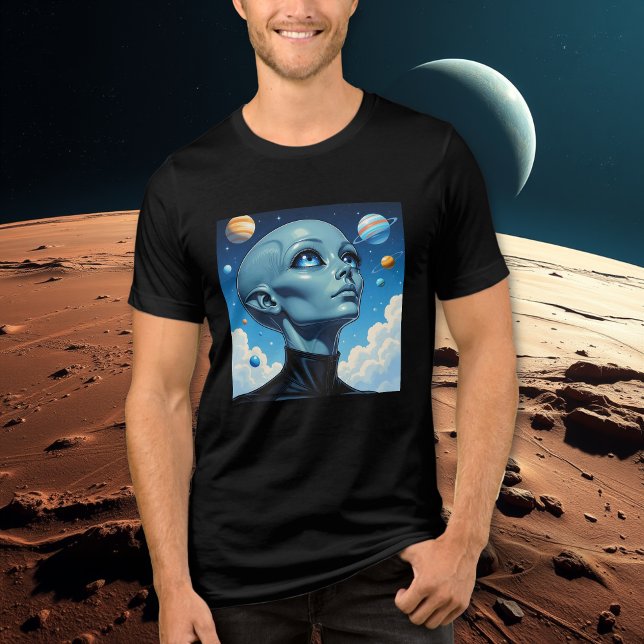 Beautiful Extraterrestrial Alien Being  Tri-Blend Shirt (Creator Uploaded)