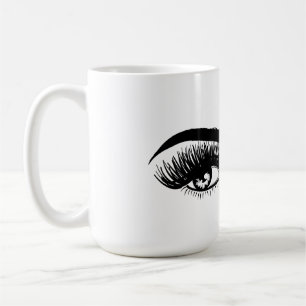 Beautiful eyes Lash Extension Long lashes Woman Coffee Mug