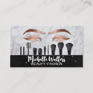 Beautiful Eyes   Make Up Brushes Business Card