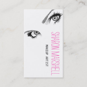 Beautiful Eyes Makeup Artist Beauty Salon Spa Business Card