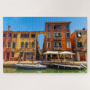 Beautiful facade of a palace in Venice, Italy Jigsaw Puzzle