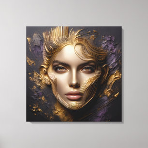 Beautiful Face - AI Rules Canvas Print