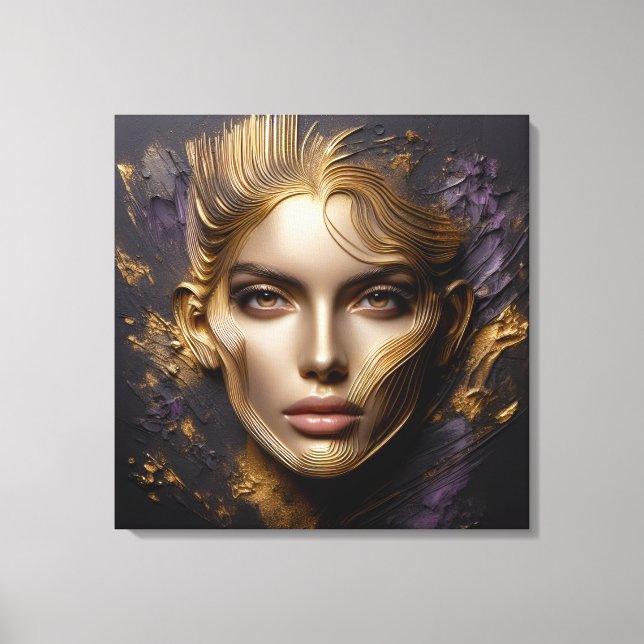 Beautiful Face - AI Rules Canvas Print (Front)
