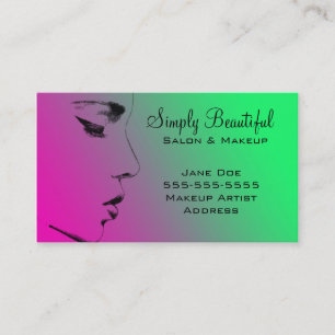 beautiful face business card