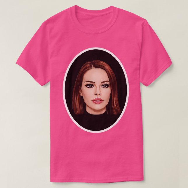 Beautiful face in medallion T-Shirt (Design Front)