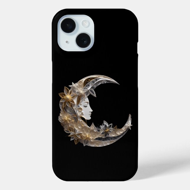 Beautiful Face in the Moon Case-Mate iPhone Case (Back)